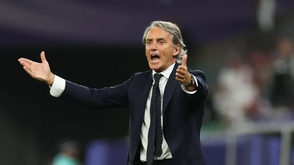 Técnico Roberto Mancini. Foto: Robert Cianflone/Getty Images