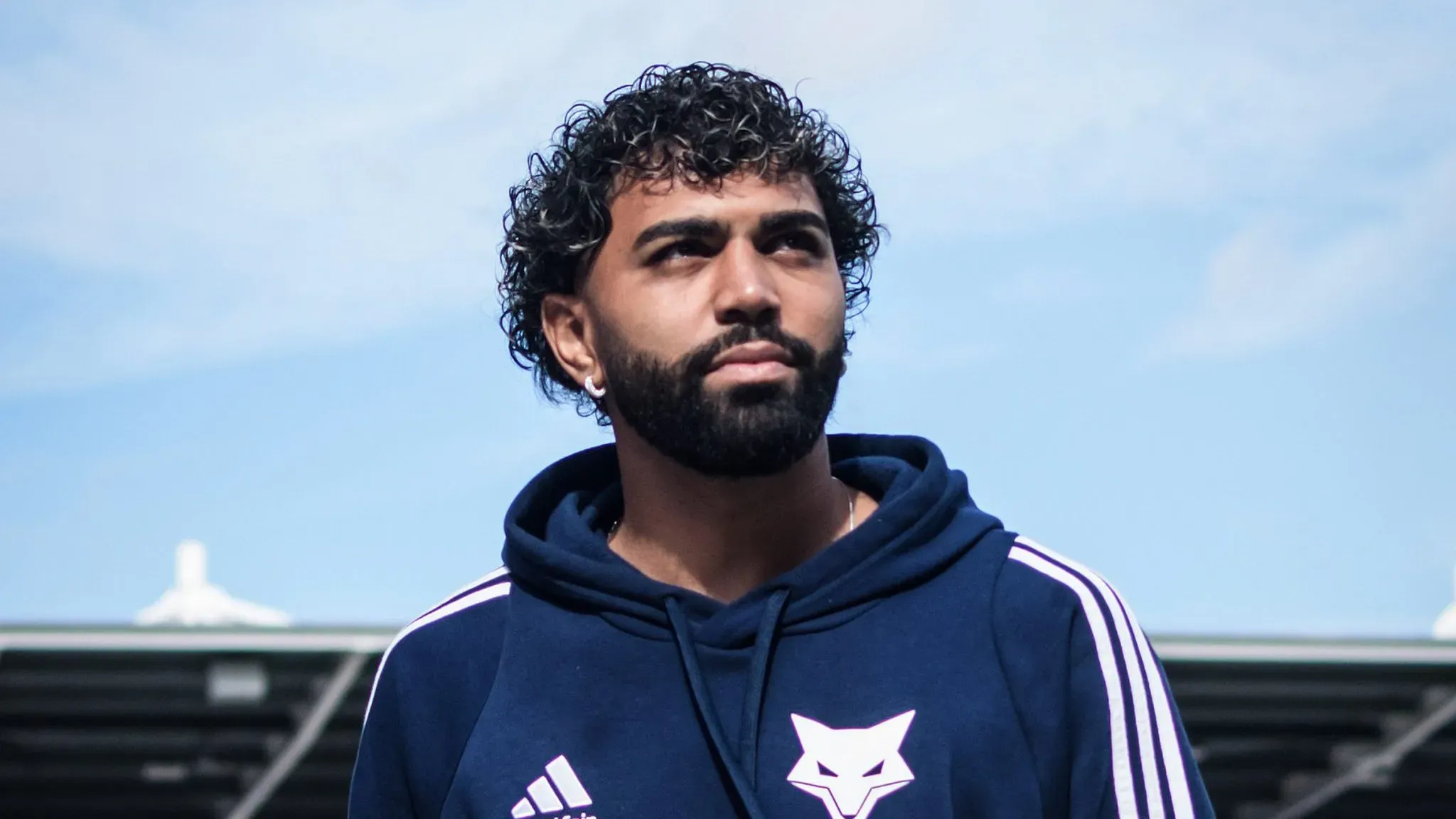 Gabigol durante treino realizado em Orlando