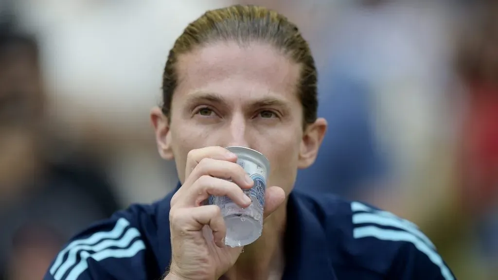 Filipe Luís em partida do Flamengo