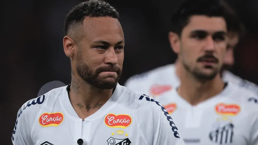 Neymar em partida entre Corinthians x Santos pelo Paulistão 2025/Foto: Ettore Chiereguini/AGIF