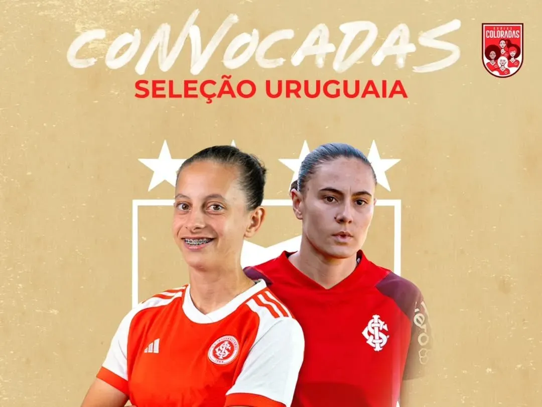 Belén Aquino e Fefa Lacoste estão convocadas para os amistosos da Seleção Uruguaia. Foto: Divulgação/Internacional