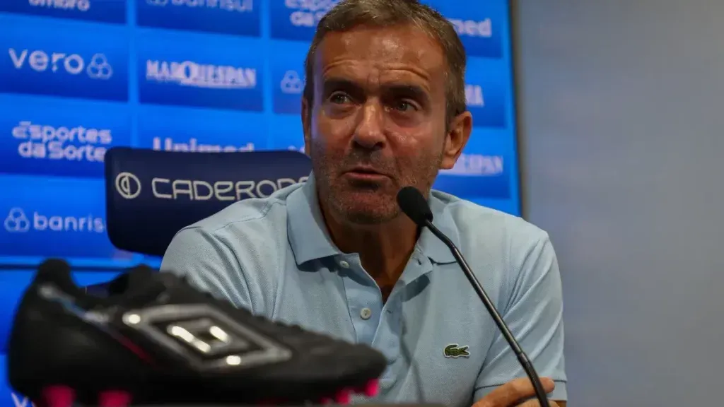 Guto Peixoto criticou a arbitragem após vitória do Grêmio sobre o Ypiranga. Foto: Angelo Pieretti/Grêmio