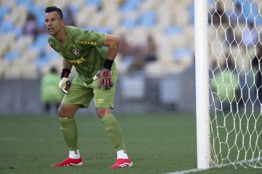 Fabio goleiro do Fluminense durante partida contra o Nova Iguaçu – Foto: Jorge Rodrigues/AGIF