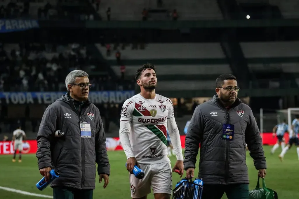 PR – CURITIBA – 13/08/2024 – COPA LIBERTADORES 2024, GREMIO X FLUMINENSE – Martinelli jogador do Fluminense durante partida contra o Gremio no estadio Couto Pereira pelo campeonato Copa Libertadores 2024. Foto: Leonardo Hubbe/AGIF