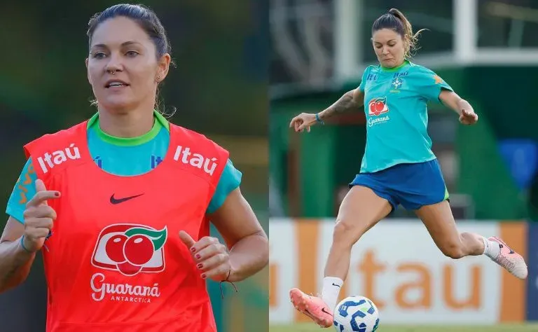 Gabi Zanotti, joia do Corinthians treina com as convocadas da Seleção e está preparada para estrelar nos amistosos. Foto: Rafael Ribeiro/CBF