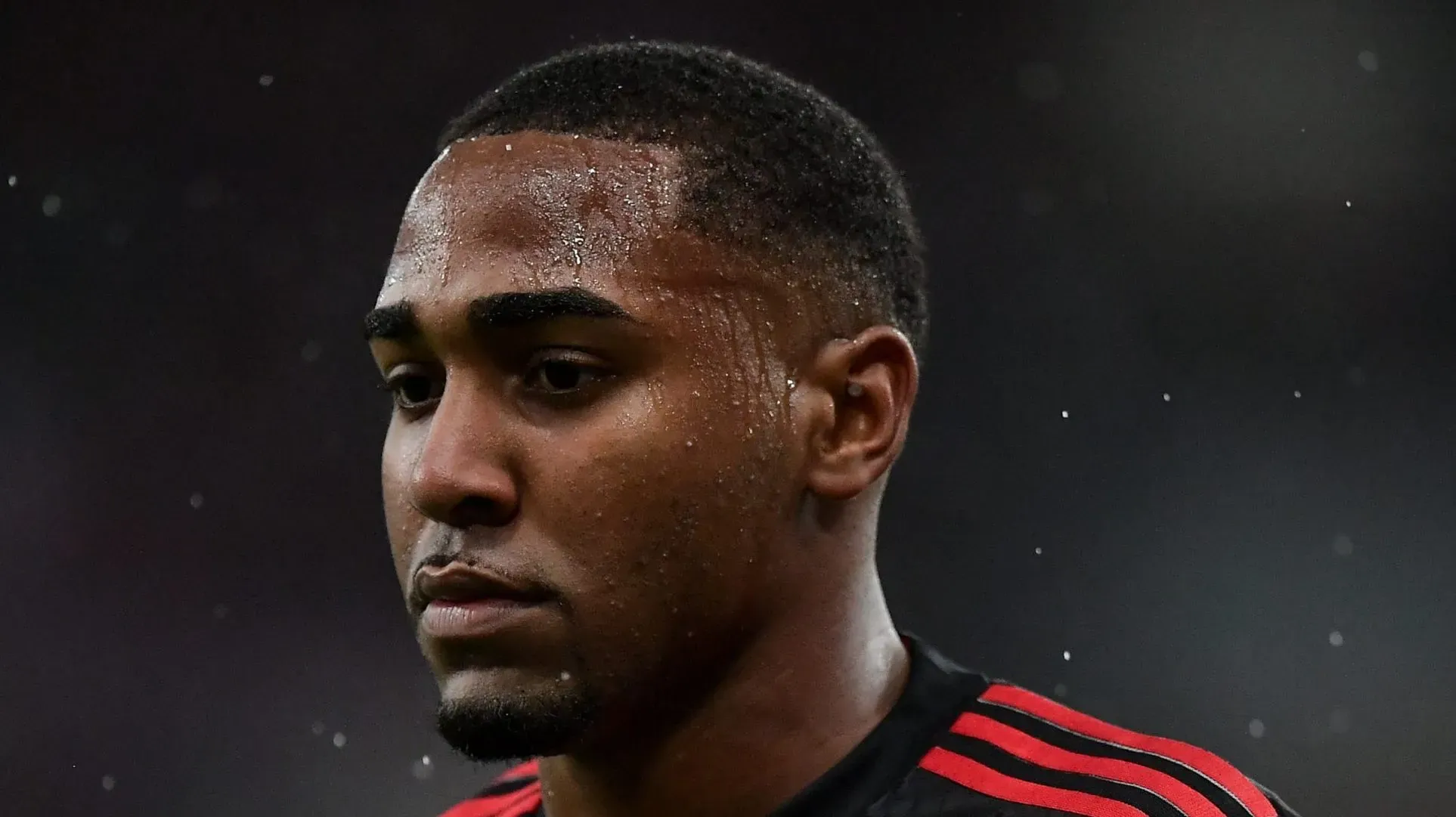 Lorran jogador do Flamengo durante partida contra o Bragantino no estadio Maracana pelo campeonato Brasileiro A 2024. Foto: Thiago Ribeiro/AGIF