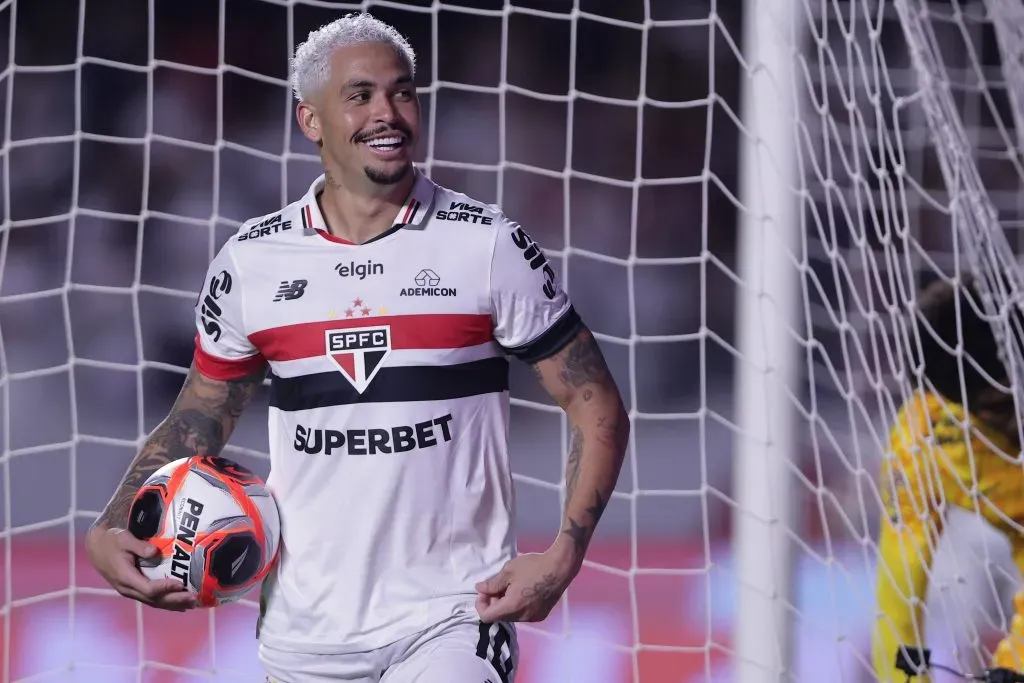 SP – SAO PAULO – 26/01/2025 – PAULISTA 2025, SAO PAULO X CORINTHIANS – Luciano jogador do Sao Paulo durante partida contra o Corinthians no estadio Morumbi pelo campeonato Paulista 2025. Foto: Ettore Chiereguini/AGIF