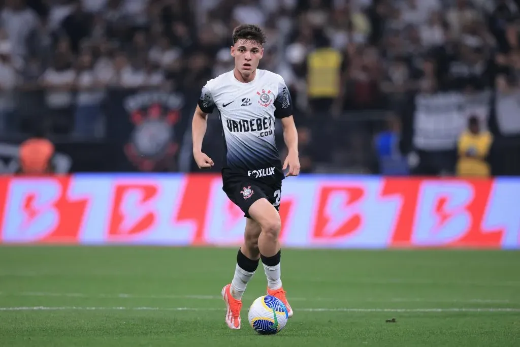 SP – SAO PAULO – 22/05/2024 – COPA DO BRASIL 2024, CORINTHIANS X AMERICA-RN – Breno Bidon jogador do Corinthians durante partida contra o America-RN no estadio Arena Corinthians pelo campeonato Copa Do Brasil 2024. Foto: Ettore Chiereguini/AGIF