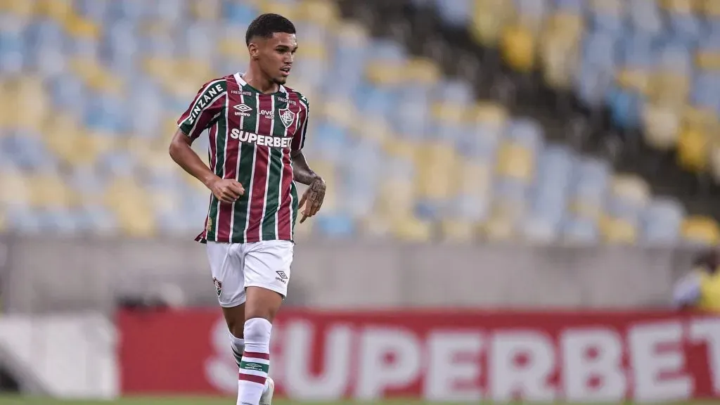 Riquelme jogador do Fluminense durante partida contra o Boavista no estádio Maracanã pelo campeonato Carioca 2025. Foto: Thiago Ribeiro/AGIF