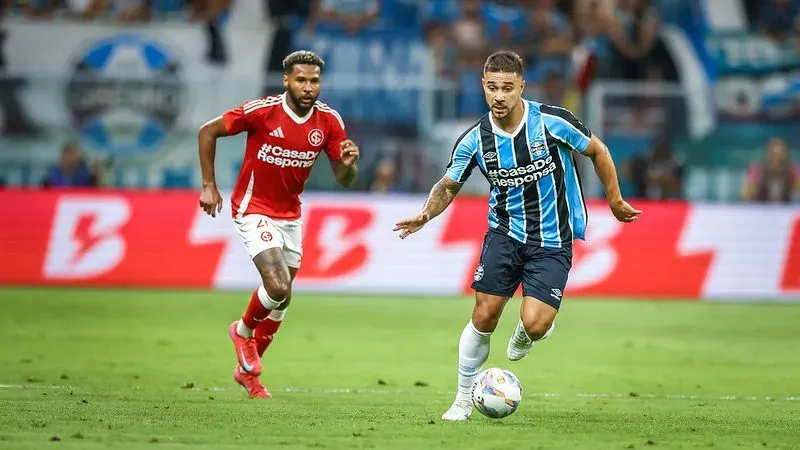 Internacional e Grêmio disputam a final do Gauchão. Foto: Lucas Uebel/Grêmio