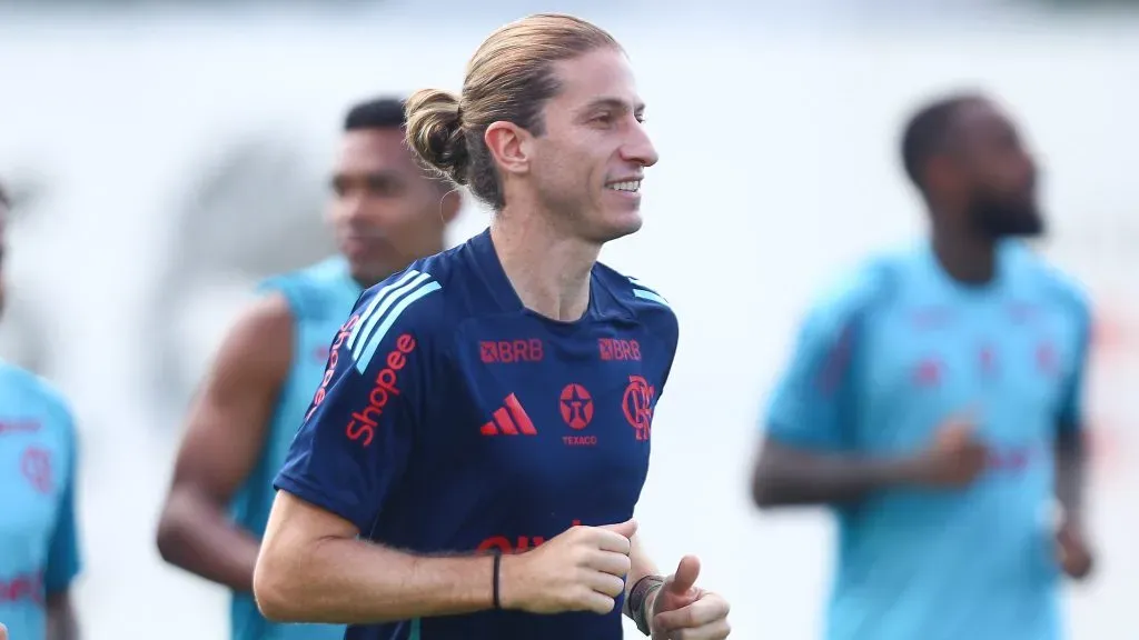 Técnico do Rubro-Negro em treino no CT. Foto: Gilvan de Souza/Flamengo.