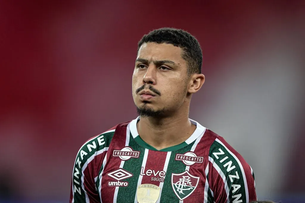 RJ – RIO DE JANEIRO – 07/08/2024 – COPA DO BRASIL 2024, FLUMINENSE X JUVENTUDE – Andre jogador do Fluminense durante partida contra o Juventude no estadio Maracana pelo campeonato Copa Do Brasil 2024. Foto: Thiago Ribeiro/AGIF