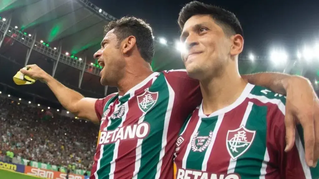 Fred e Cano juntos no Fluminense – Foto: Marcelo Gonçalves/Fluminense