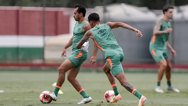 Lima treina pelo Fluminense. Foto: Lucas Merçon/Fluminense