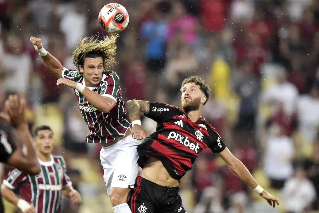 Canobbio e Léo Perreira no Fla x Flu