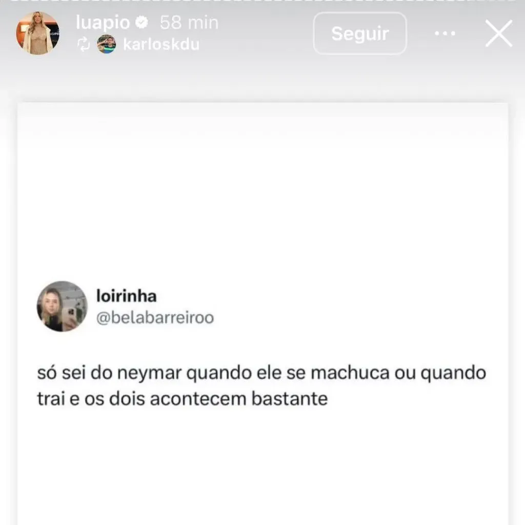 Luana Piovani, tuíte