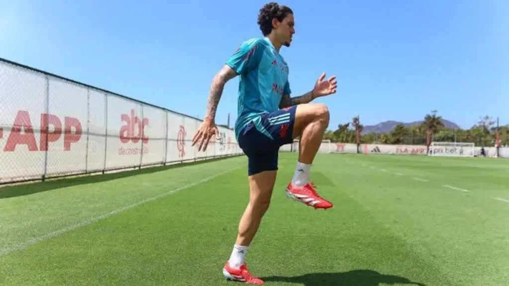 Craque do Flamengo, Pedro se recupera de lesão no CT do Ninho do Urubu – Foto: Gilvan de Souza/Flamengo