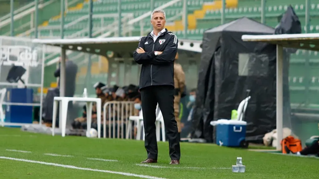 Crespo no comando do São Paulo. Foto: Dinho Zanotto/AGIF