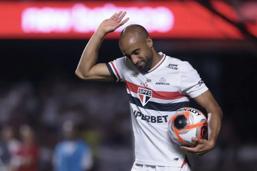 SP – SAO PAULO – 03/03/2025 – PAULISTA 2025, SAO PAULO X NOVORIZONTINO – Lucas Moura jogador do Sao Paulo durante partida contra o Novorizontino no estadio Morumbi pelo campeonato Paulista 2025. Foto: Marcello Zambrana/AGIF