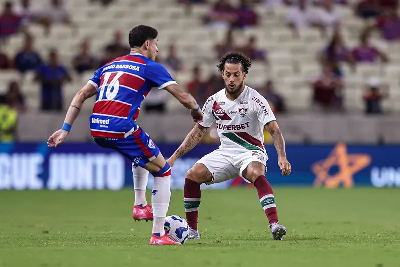 Guga durante a partida contra o Fortaleza. Foto: Marcelo Gonçalves/Fluminense FC