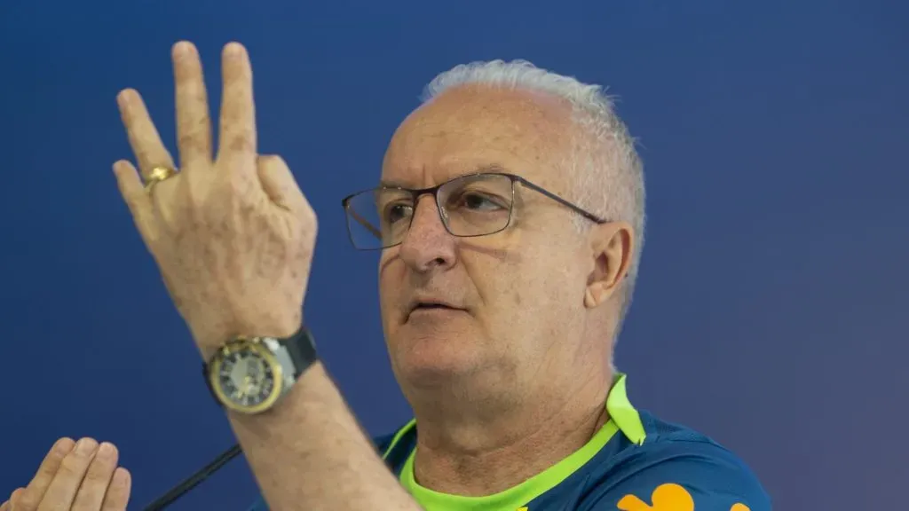 SP – SAO PAULO – 09/10/2024 – BRASIL, COLETIVA – Dorival Junior tecnico da Selecao Brasileira de Futebol durante em coletiva de imprensa antes do treino da equipe realizado no CT Academia de Futebol.