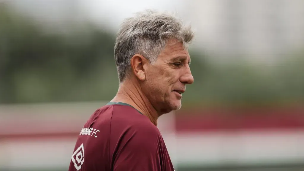 Renato Gaúcho em treino do Tricolor das Laranjeiras. Foto: Lucas Merçon/Fluminense.