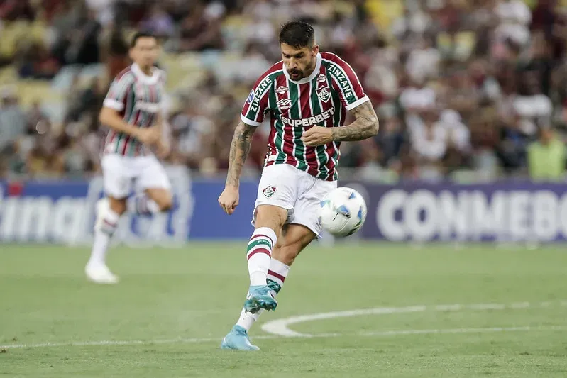 Eve marcou dois gols pelo Fluminense na Copa Sul-Americana. Foto: Lucas Merçon/Fluminense FC