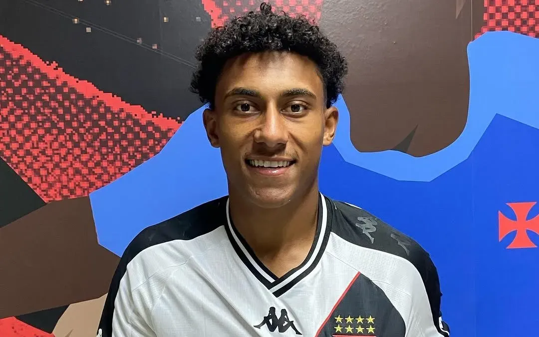 Samuel foi anunciado como reforço da base Sub-20 do Vasco da Gama nesta sexta-feira. Foto: Divulgação/Vasco