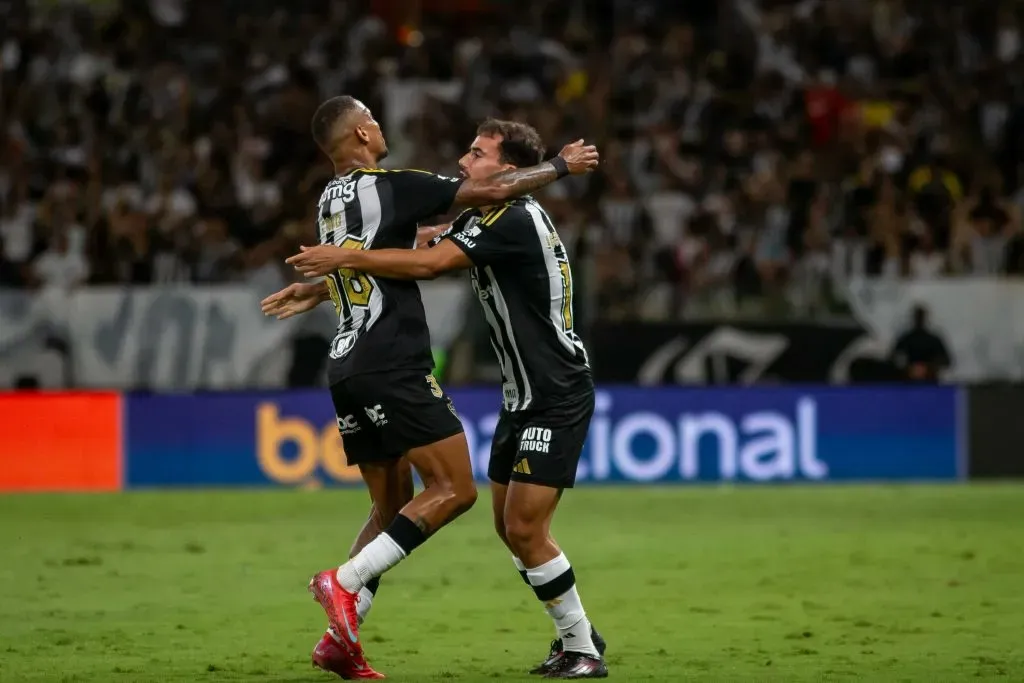 Igor Gomes jogador do Atletico-MG comemora seu gol durante partida contra o Vitoria – Foto: Fernando Moreno/AGIF