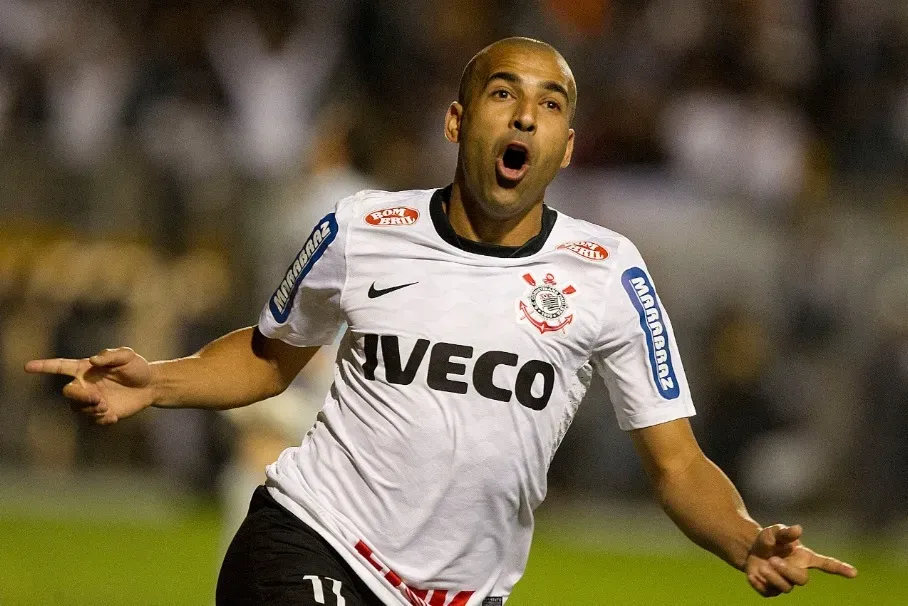 Emerson Sheik, foi eleito o melhor jogador da Libertadores 2012 e após atuação brilhante na competição. Foto: Divulgação/Agência Corinthians
