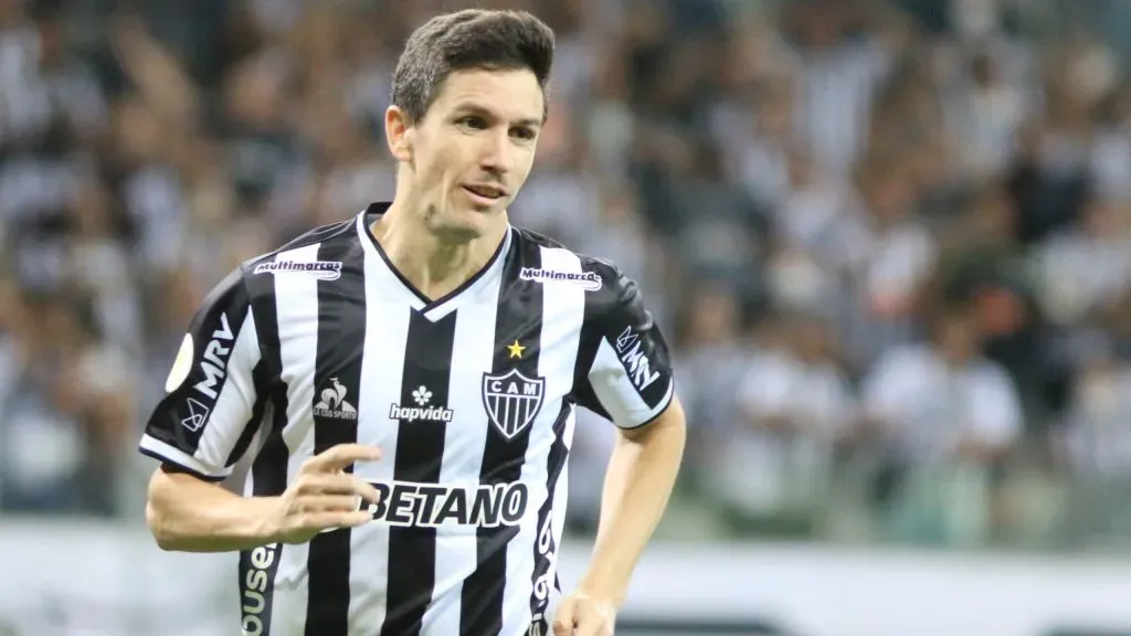 Nacho Fernández comemorando gol. Foto: Fernando Moreno/AGIF