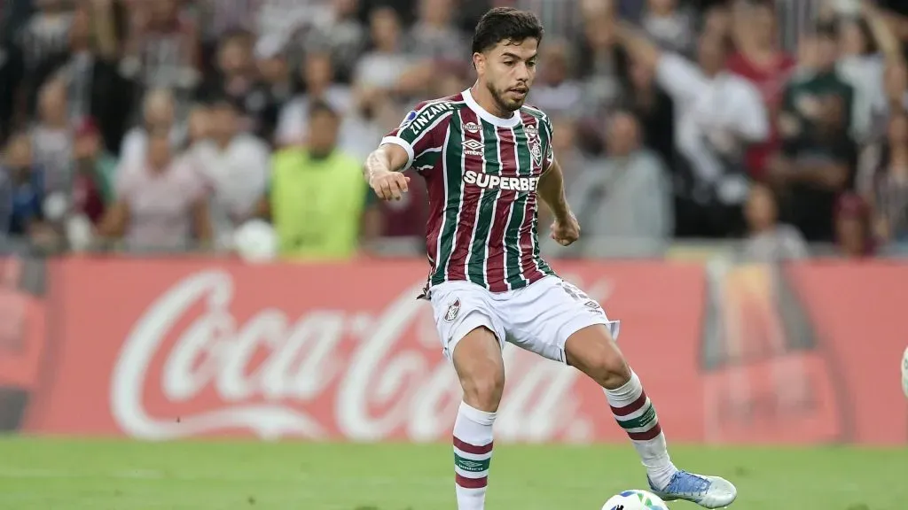 Nonato jogador do Fluminense durante partida contra o San Jose no estádio Maracanã pelo campeonato Copa Sul-americana 2025. Foto: Thiago Ribeiro/AGIF
