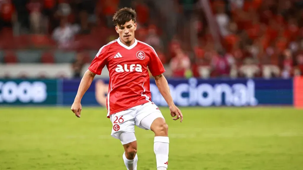Alexandro Bernabei jogador do Internacional durante partida contra o Palmeiras,Foto: Maxi Franzoi/AGIF