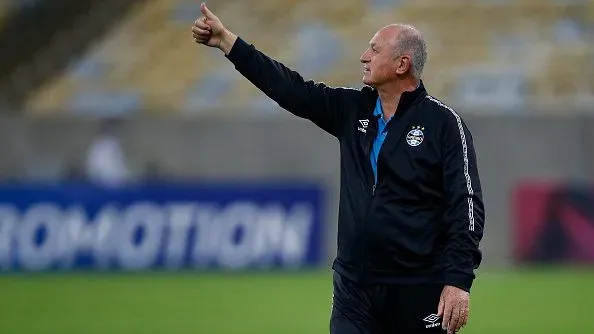 Felipão durante partida. Foto: Wagner Meier/Getty Images