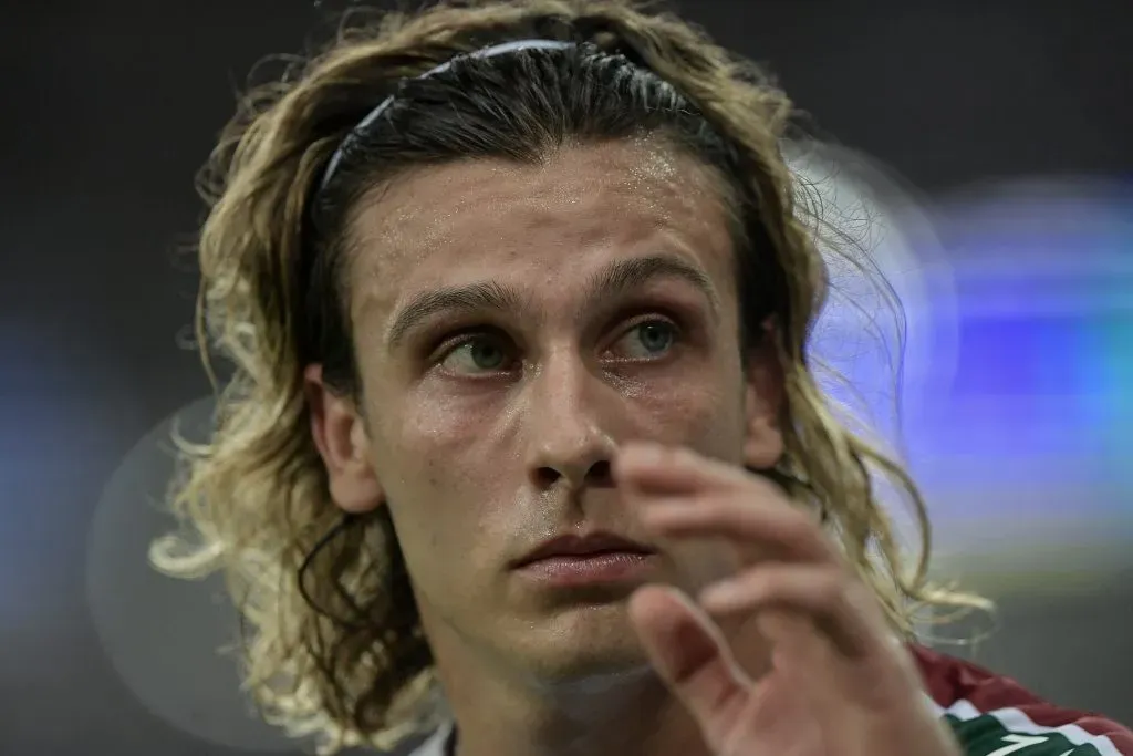 RJ – RIO DE JANEIRO – 20/04/2025 – BRASILEIRO A 2025, FLUMINENSE X VITORIA – Canobbio jogador do Fluminense durante partida contra o Vitoria no estadio Maracana pelo campeonato Brasileiro A 2025. Foto: Thiago Ribeiro/AGIF