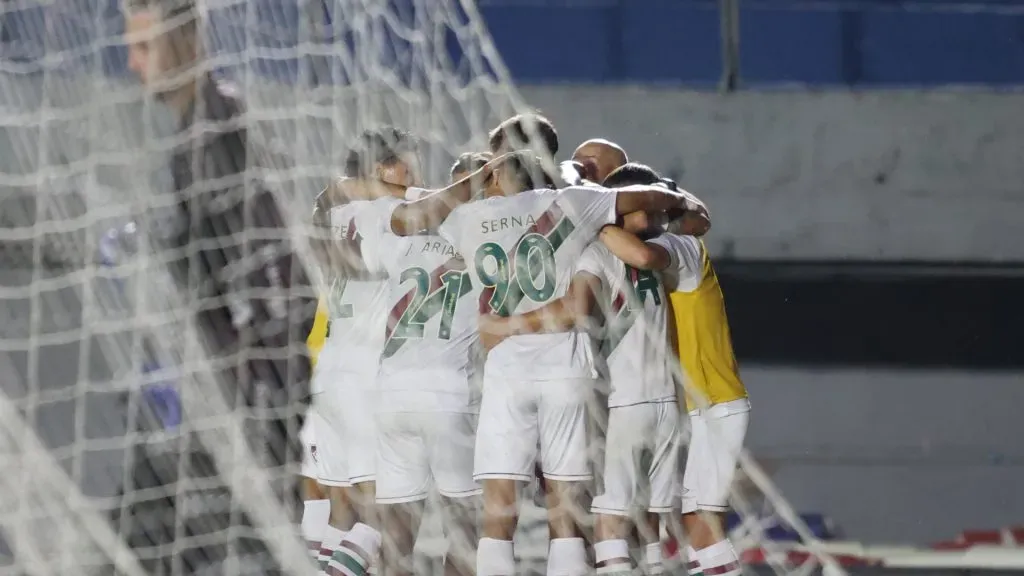 Elenco do Fluminense contra o Caxias, pela 2ª fase da Copa do Brasil – Germán Cano comemorando pelo Fluminense na Copa do Brasil – Foto: Luis Felipe Amorin/AGIF
