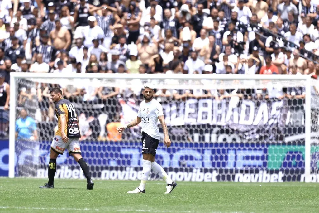 Yuri Alberto jogador do Corinthians durante partida contra o Novorizontino – Foto: Marcello Zambrana/AGIF