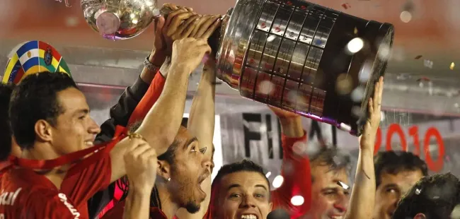 Inter eliminou o Chivas do México e levantou a Taça Libertadores em 2010. Foto: Rodolfo Buhrer/IMAGO/Fotoarena