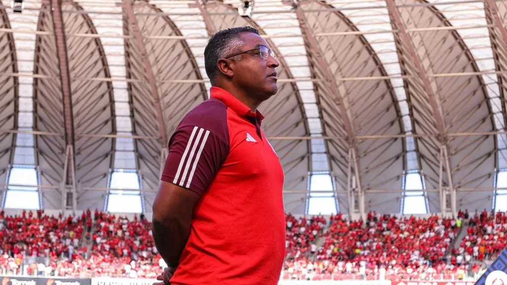 Roger Machado no Internacional. Foto: Maxi Franzoi/AGIF