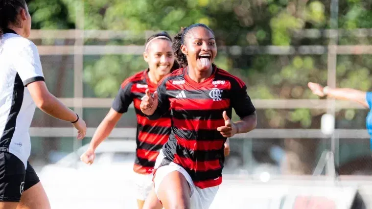 Jogadoras do Flamengo na Copa Rio Feminina Sub-20