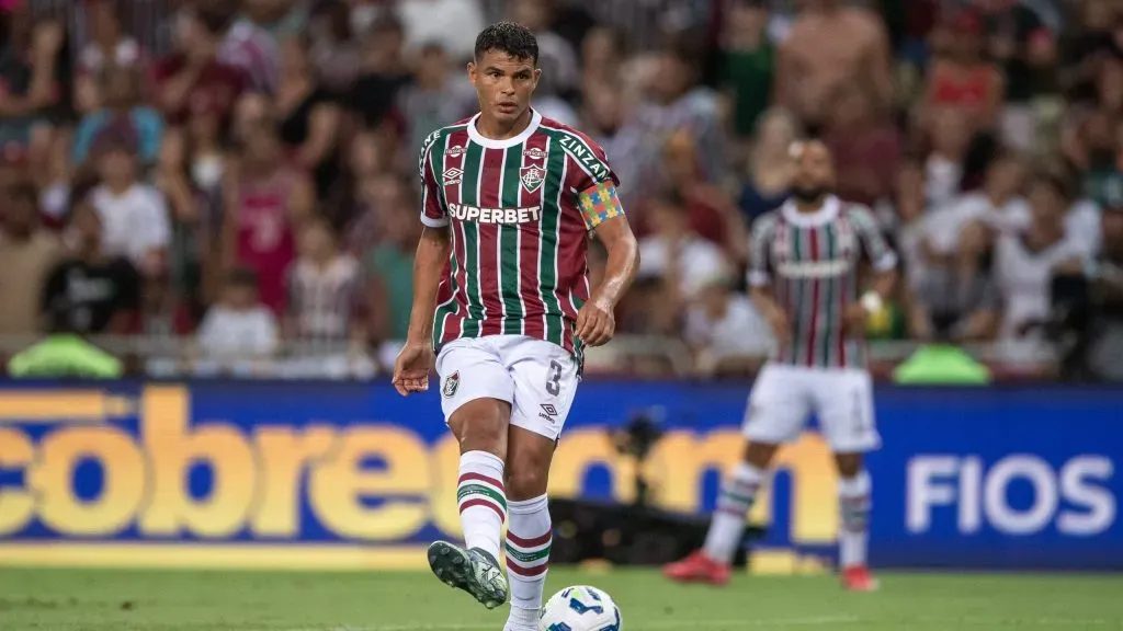 Thiago Silva pelo Fluminense. Foto: Thiago Ribeiro/AGIF