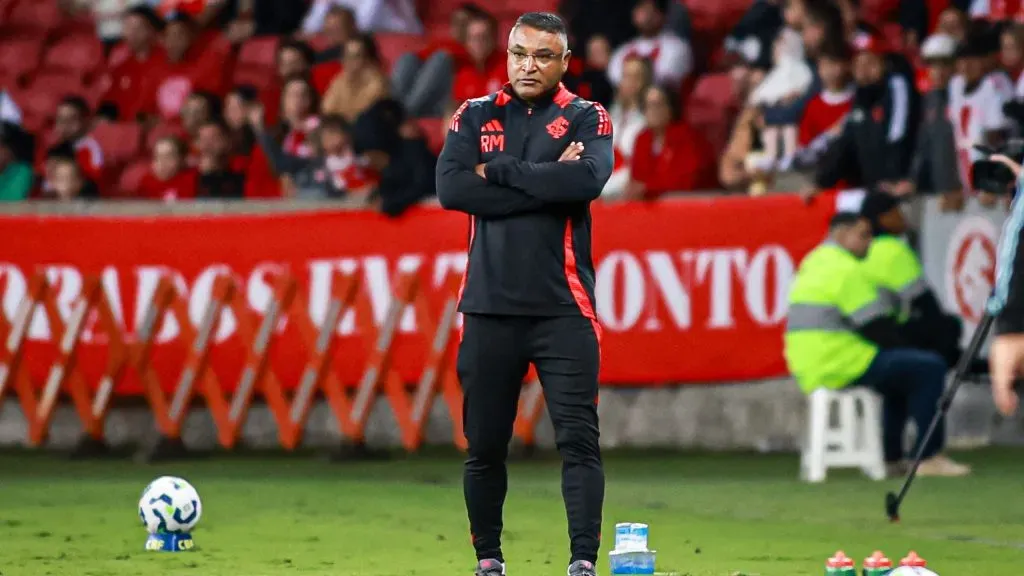 Roger Machado no Internacional. Foto: Maxi Franzoi/AGIF