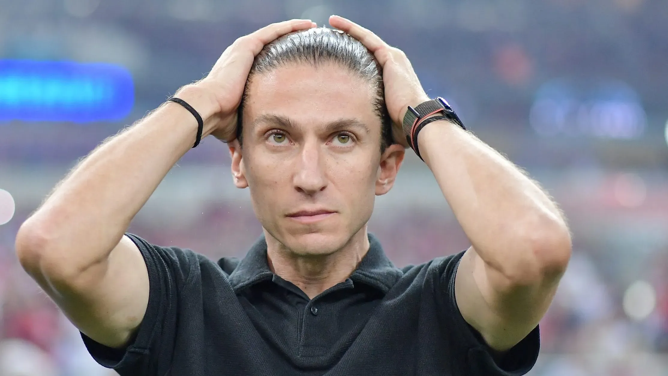 Filipe Luís, técnico do Flamengo durante partida contra o Bahia no estádio Maracanã pelo Campeonato Brasileiro – Foto: Thiago Ribeiro/AGIF