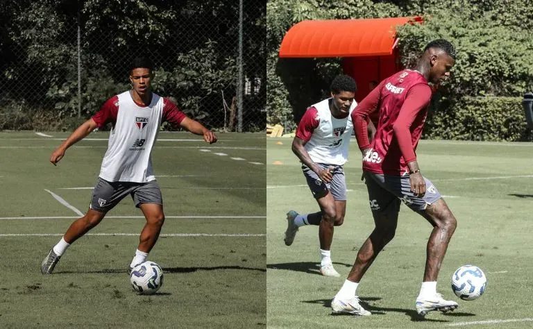 Sob comando de Luis Zubeldía, o São Paulo realizou o último treino coletivo para enfrentar o Naútico pela Copa do Brasil fora de casa. Foto: Erico Leonan / São Paulo FC