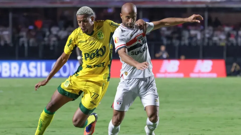SP – SAO PAULO – 05/02/2025 – PAULISTA 2025, SAO PAULO X MIRASSOL – Lucas Moura jogador do Sao Paulo durante partida contra o Mirassol no estadio Morumbi pelo campeonato Paulista 2025. Foto: Marcello Zambrana/AGIF