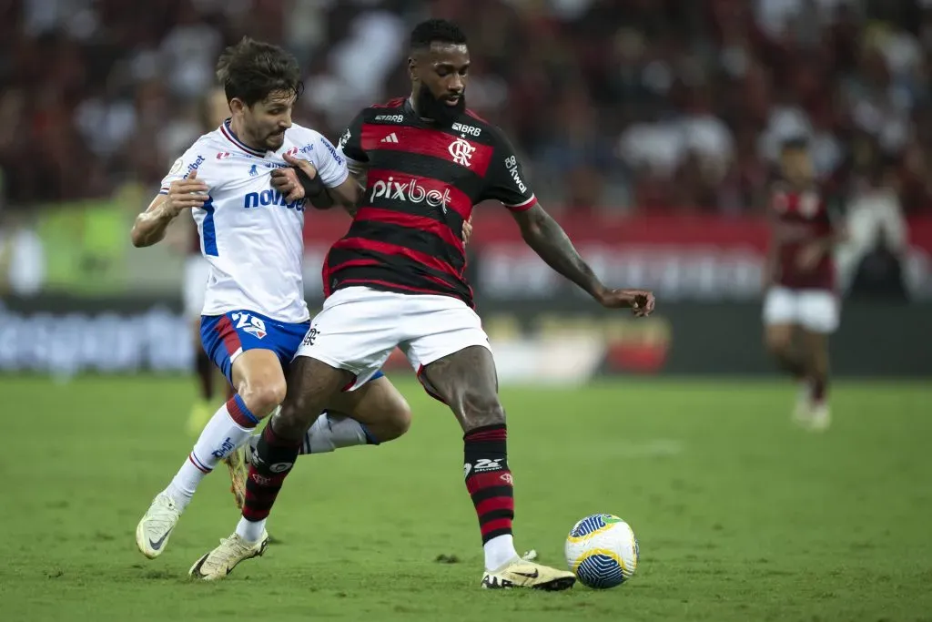 Flamengo e Fortaleza se enfrentam neste domingo (01/06), pelo Brasileirão Betano. Foto: Jorge Rodrigues/AGIF