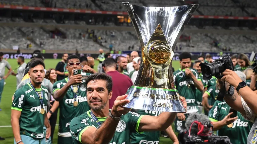 Palmeiras com titulo do Brasileirão. Foto: João Guilherme Arenazio/Getty Images