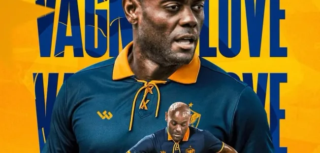 Vagner Love, é a nova aposta de peso do Retrô FC para sair do Z4. Divulgação redes sociais/Retrô-PE