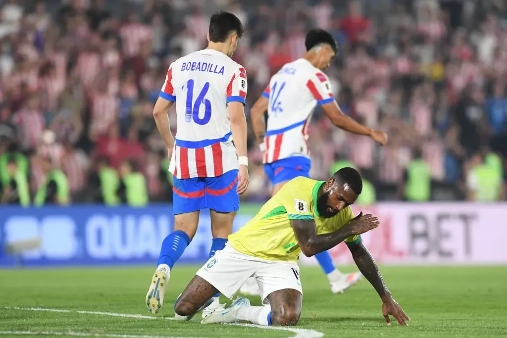 No primeiro turno, em Assunção, o Paraguai bateu o Brasil por 1 a 0. Foto: Christian Alvarenga/Getty Images.