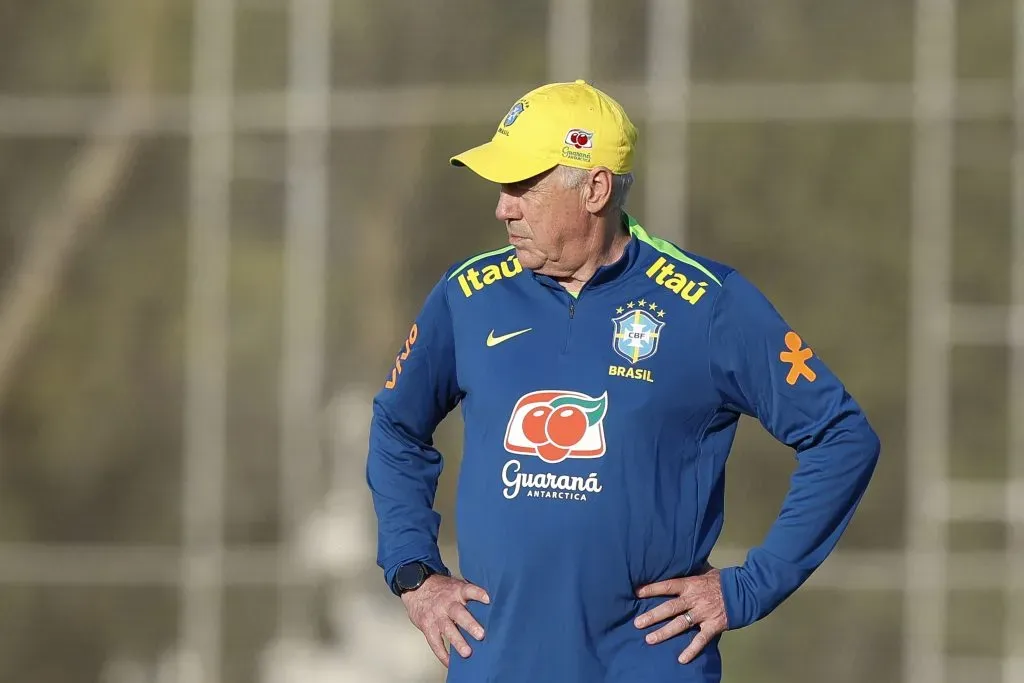 Ancelotti vem trabalhando muito nos bastidores da Seleção Brasileira. Foto; Miguel Schincariol/Getty Images)